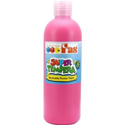 Fas Super Tempera Poster Paint 500ml Bright Pink
