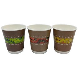 NZ Flora DWS Hot Paper Cups Double Wall 355ml, Carton of 500