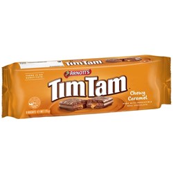 Arnott's Tim Tam Chewy Caramel Chocolate Biscuits 175g