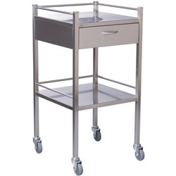 Ergosol Stainless Steel Medical Trolley, Single Draw