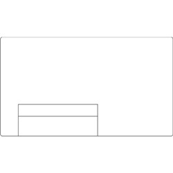 Blank Courier Labels Thermal Perforated 76mm Core 100x174mm, Roll of 750