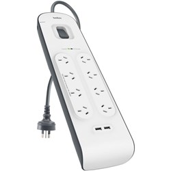 Belkin Surge Protector 8 Outlet 2 USB Ports