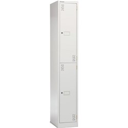 Precision Classic 2 Tier Locker 300mm Camlock White Satin