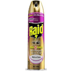 Raid One Shot Multi Insect Killer Spray Odourless 320g