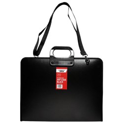 Warwick Artworx A3 Premium Art Case Zip Closure Detachable Strap Black