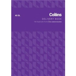 Collins Goods Delivery Receipt Book A5Dl Duplicate No Carbon Required
