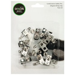 Dixon ID Pin Clip Strap, Pack of 10