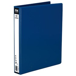 FM Overlay Insert Cover Ringbinder A4 26mm 2 Ring Light Blue