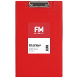 FM PVC Clipboard With Flap Foolscap Red