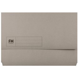 FM Document Wallet Foolscap Grey