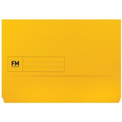 FM Document Wallet Foolscap Yellow