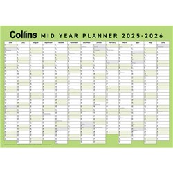 Collins Large Mid Year Planner 1 June 2025 to 30 June 2026