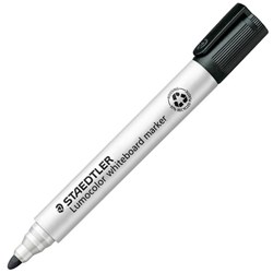 Staedtler 351 Lumocolor Black Whiteboard Marker Bullet Tip