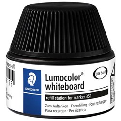 Staedtler Lumocolor 488 51 Black Whiteboard Marker Ink Refill Station 30ml