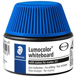 Staedtler Lumocolor 488 51 Blue Whiteboard Marker Ink Refill Station 30ml
