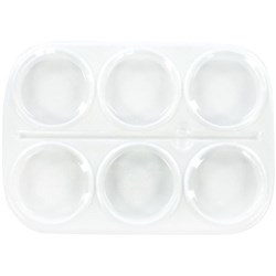 Rectangular Paint Palette 6 Well