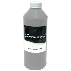Chromacryl Student Acrylic Paint 1L Silver