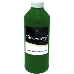 Chromacryl Student Acrylic Paint 1L Forest Green