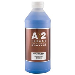 A2 Art Student Acrylic Paint 1L Cerulean Blue