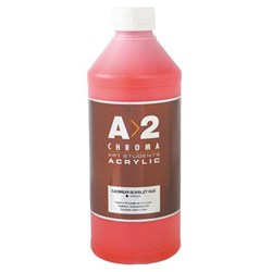 A2 Art Student Acrylic Paint 1L Cadmium Scarlett