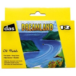 Dreamland Oil Pastels Large Assorted Colours, Pack of 12