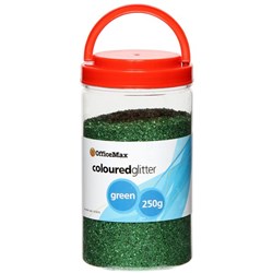 OfficeMax Bright Coloured Glitter Green 250g