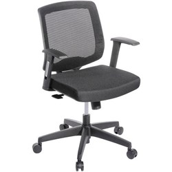 Media Meeting Chair With Arms Mesh Back Black