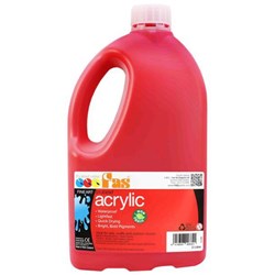 Fas Student Acrylic Paint 2L Warm Red