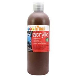 Fas Student Acrylic Paint 500ml Burnt Sienna