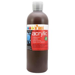 Fas Student Acrylic Paint 500ml Burnt Umber
