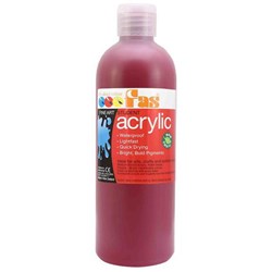 Fas Student Acrylic Paint 500ml Crimson