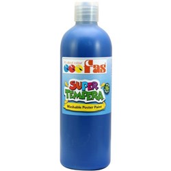 Fas Super Tempera Poster Paint 500ml Blue