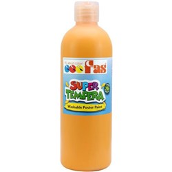 Fas Super Tempera Poster Paint 500ml Deep Yellow