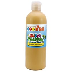 Fas Super Tempera Poster Paint 500ml Ochre
