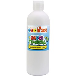 Fas Super Tempera Poster Paint 500ml White