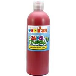 Fas Super Tempera Poster Paint 500ml Crimson