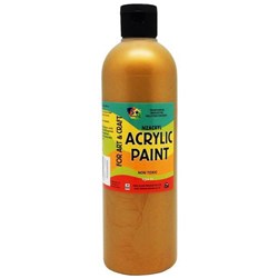 Five Star NZACRYL Acrylic Paint 500ml Metallic Gold