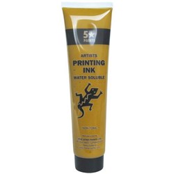 Five Star Water Based Printing Ink 115ml Yellow Ochre