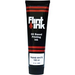 Five Star Flint Ink Oil-Based Printing Ink 100ml Transparent White