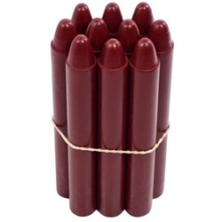 Retsol Hard Wax Crayons Crimson, Set of 10