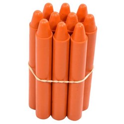 Retsol Hard Wax Crayons Orange, Set of 10