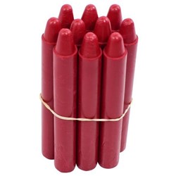 Retsol Hard Wax Crayons Red, Set of 10
