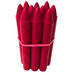 Retsol Hard Wax Crayons Scarlet, Set of 10