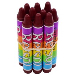 Retsol Soft Wax Crayons Crimson, Set of 10
