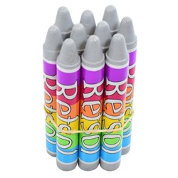 Retsol Soft Wax Crayons Grey, Set of 10
