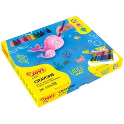Jovi Hard Crayons Classroom Pack B Assorted Colours, Box of 300