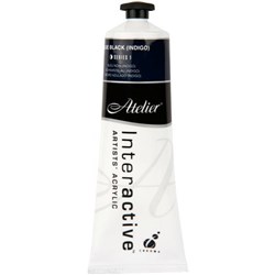 Atelier Interactive Acrylic Paint S1 80ml Indigo Blue Black