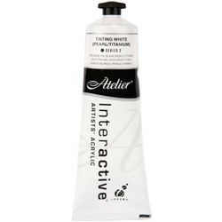 Atelier Interactive Acrylic Paint S2 80ml Tinting White Titanium