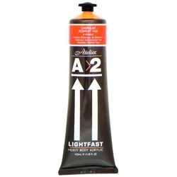 A2 Art Student Acrylic Paint 120ml Cadmium Scarlet