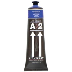 A2 Art Student Acrylic Paint 120ml Pthalo Blue
